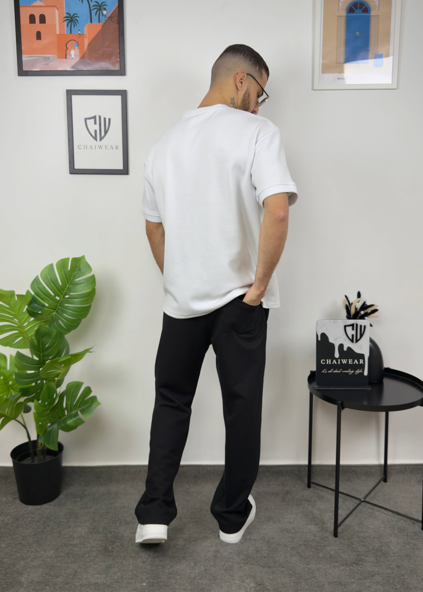 Pantalon et T-shirt Oversize en coton lourd 320 GSM THE serigraphie