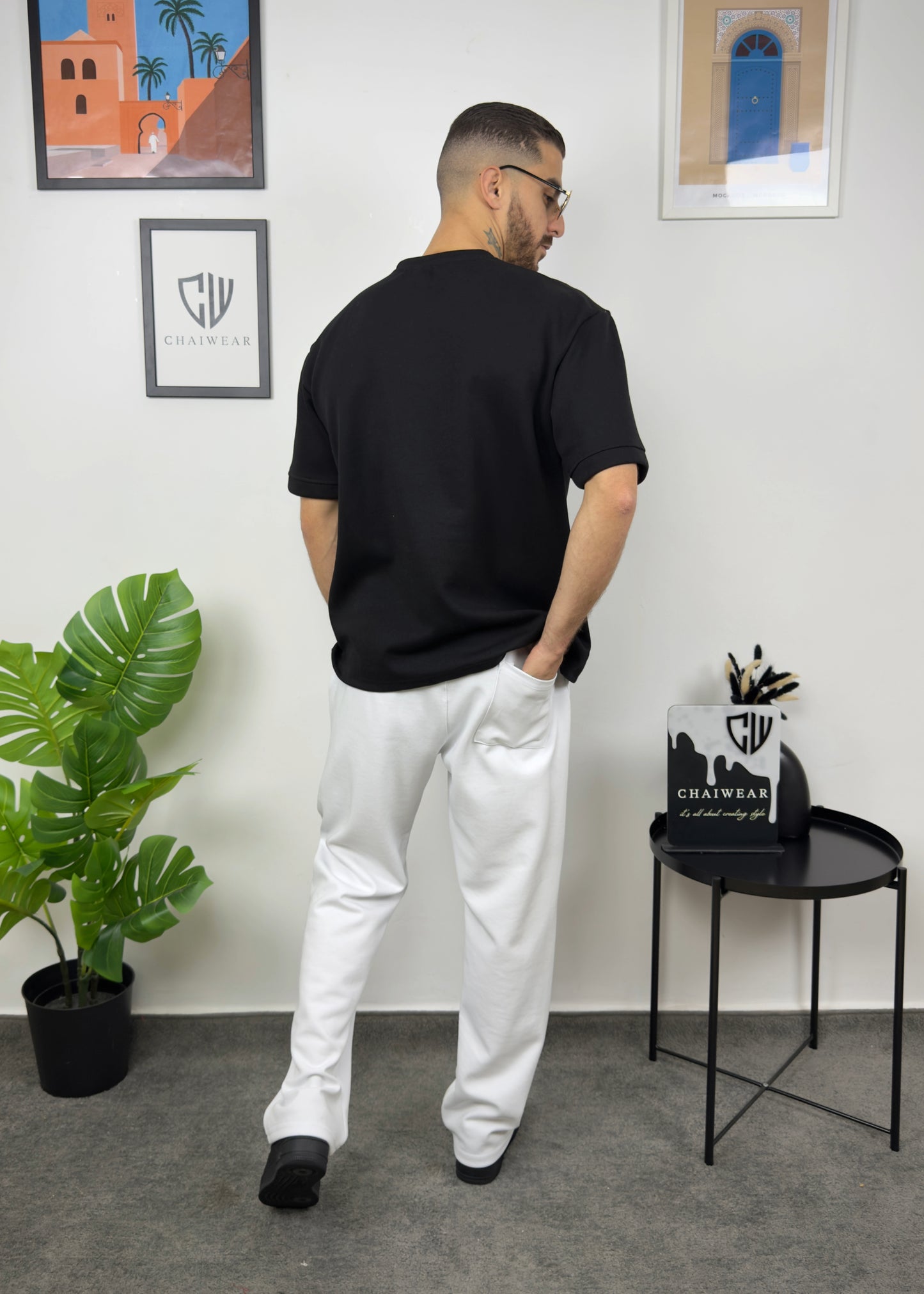 Pantalon et T-shirt Oversize en coton lourd 320 GSM THE serigraphie