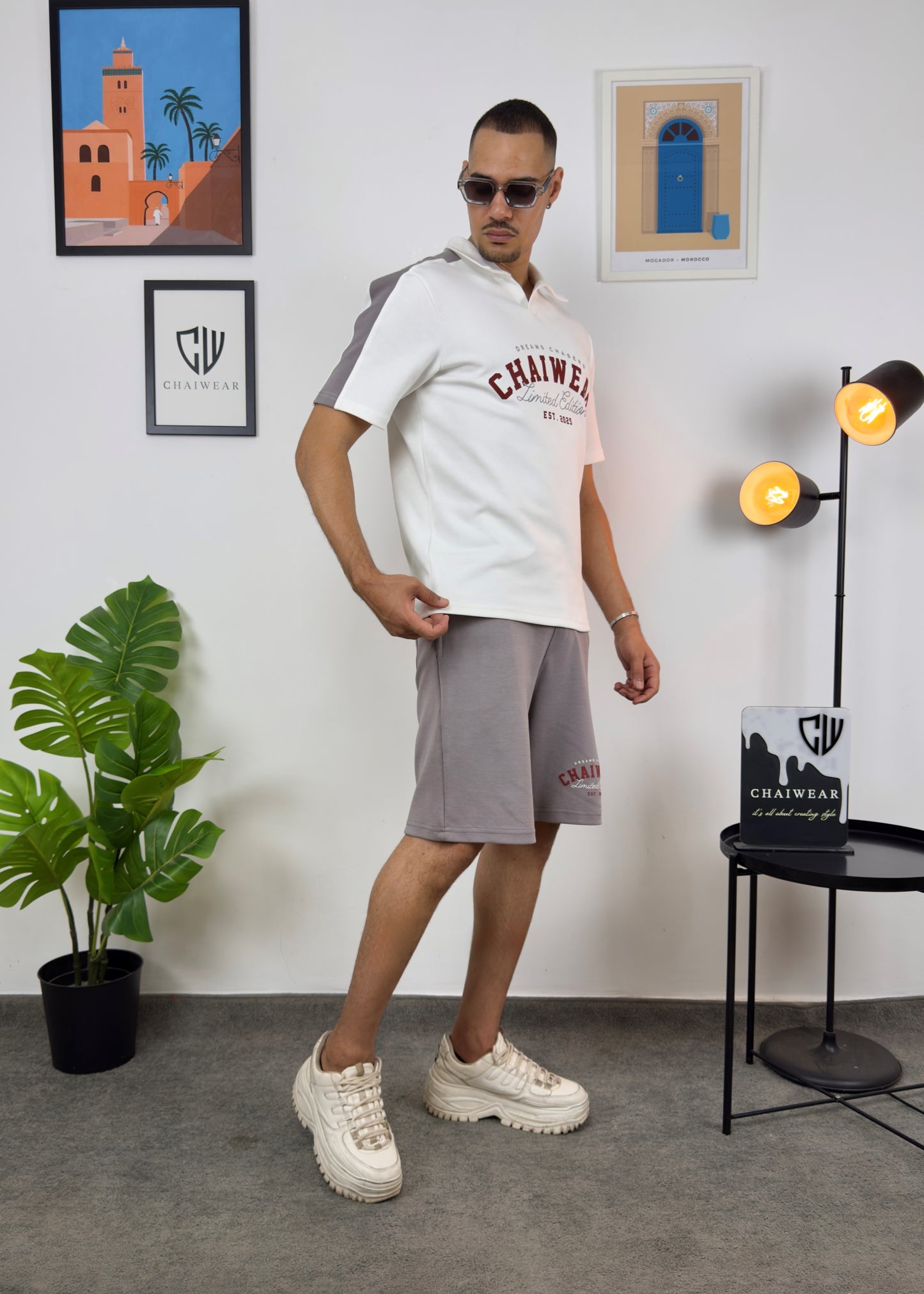 Short et Polo Chaiwear Edition limitée en coton lourd 320 GSM