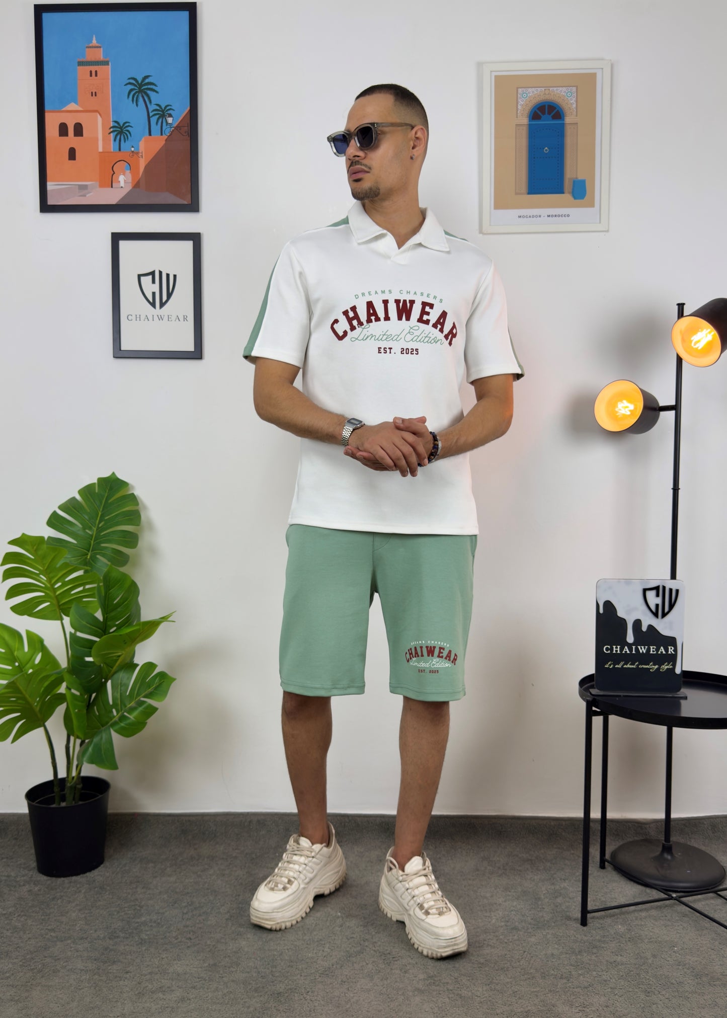 Short et Polo Chaiwear Edition limitée en coton lourd 320 GSM