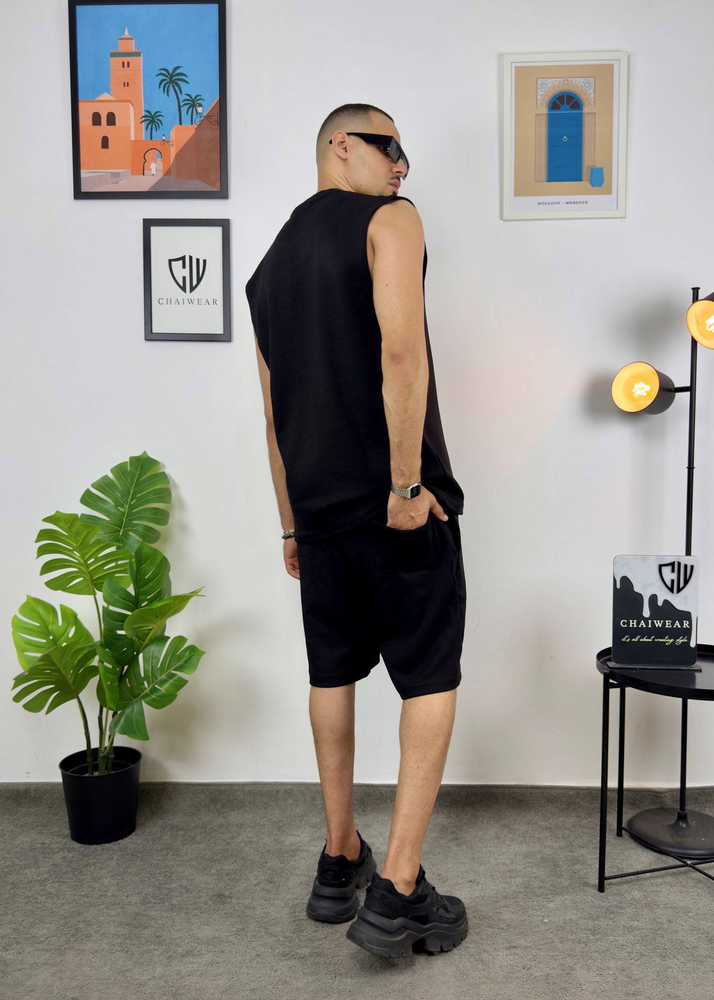 Short et Débardeur Dreams Chasers Edition limitée en coton lourd 320 GSM