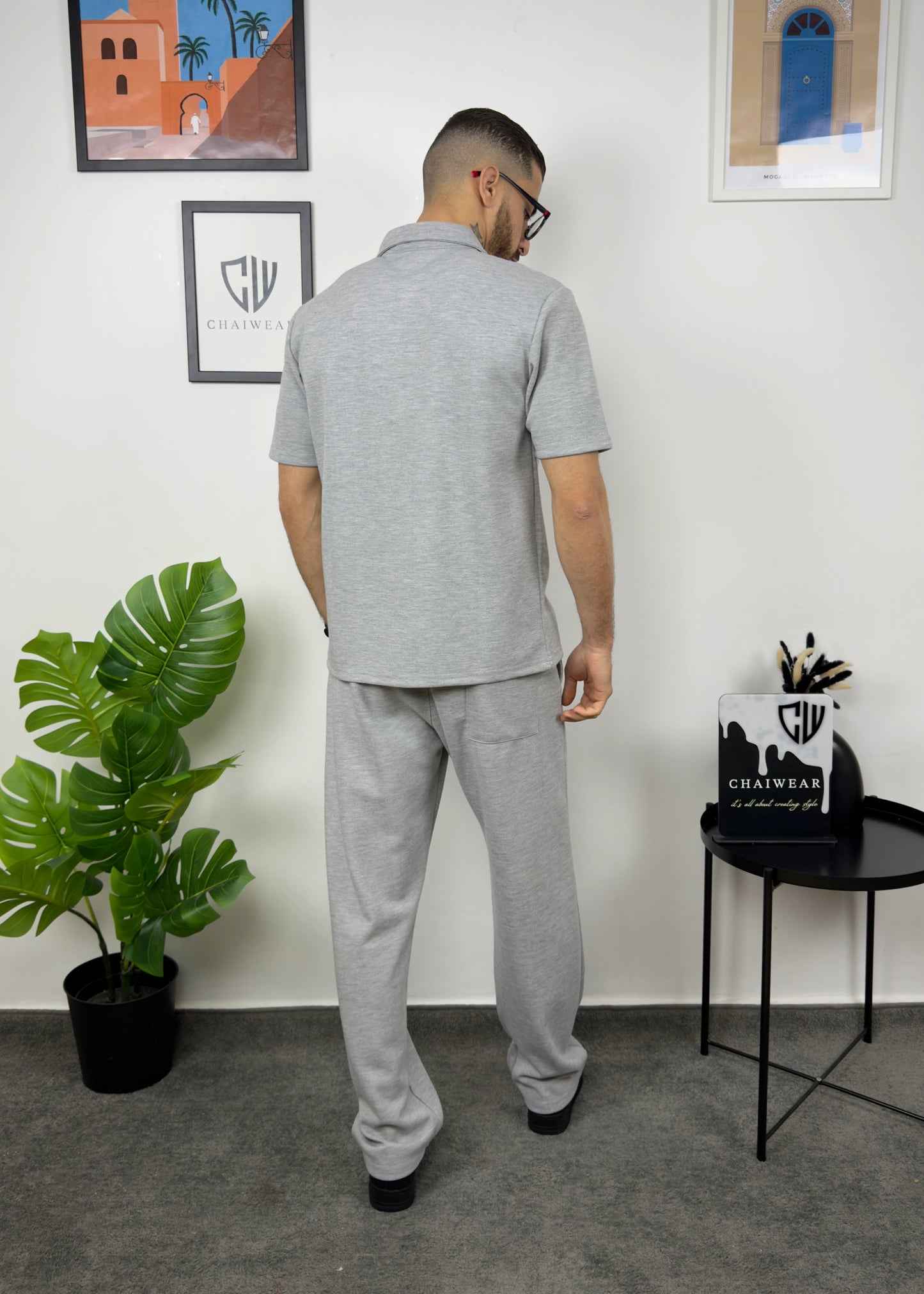Pantalon et Polo Simple en coton lourd 320 GSM