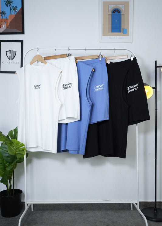 Short et Débardeur Dreams Chasers Edition limitée en coton lourd 320 GSM