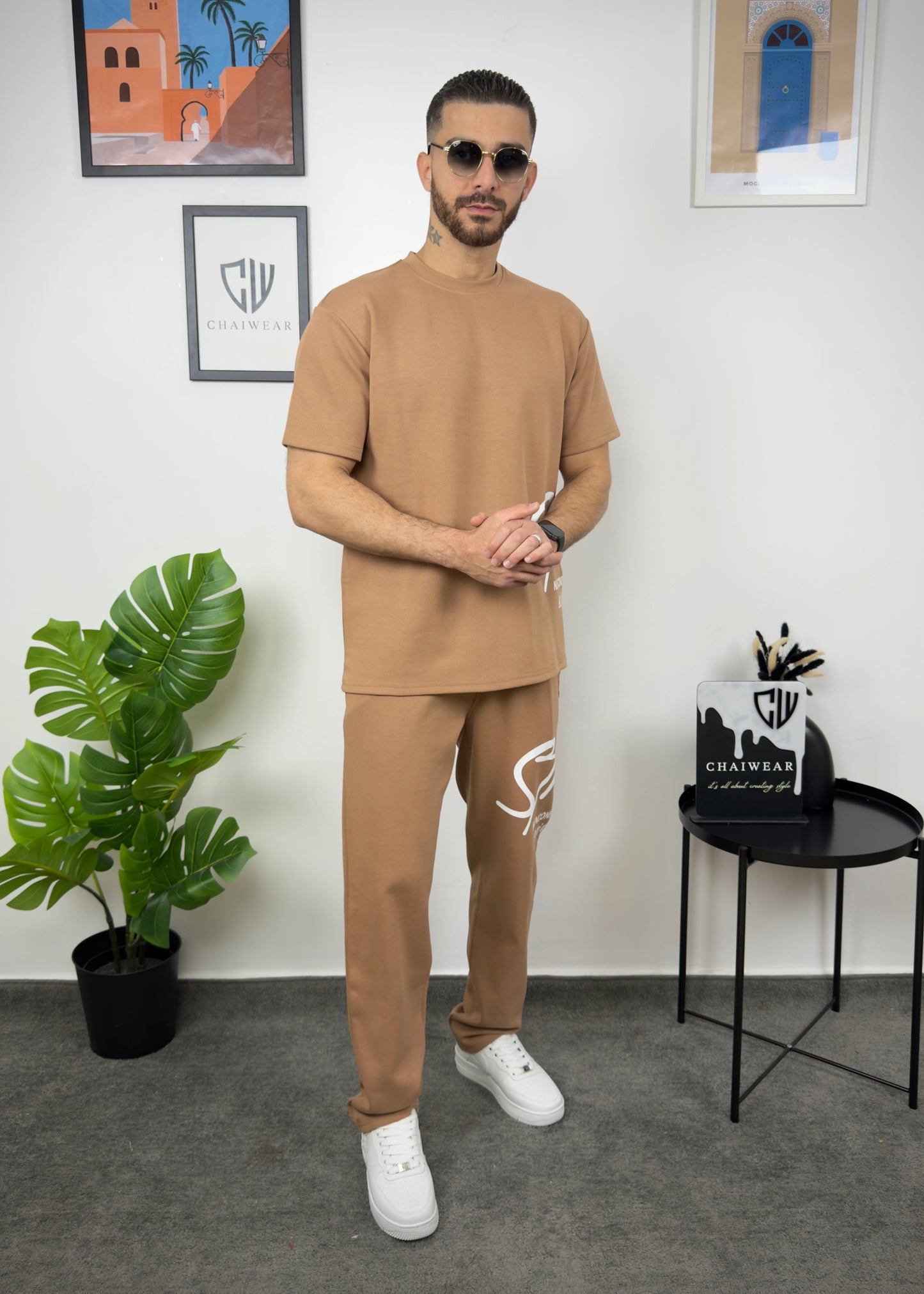 Pantalon et T-shirt Oversize en coton lourd 320 GSM Streetez sérigraphie