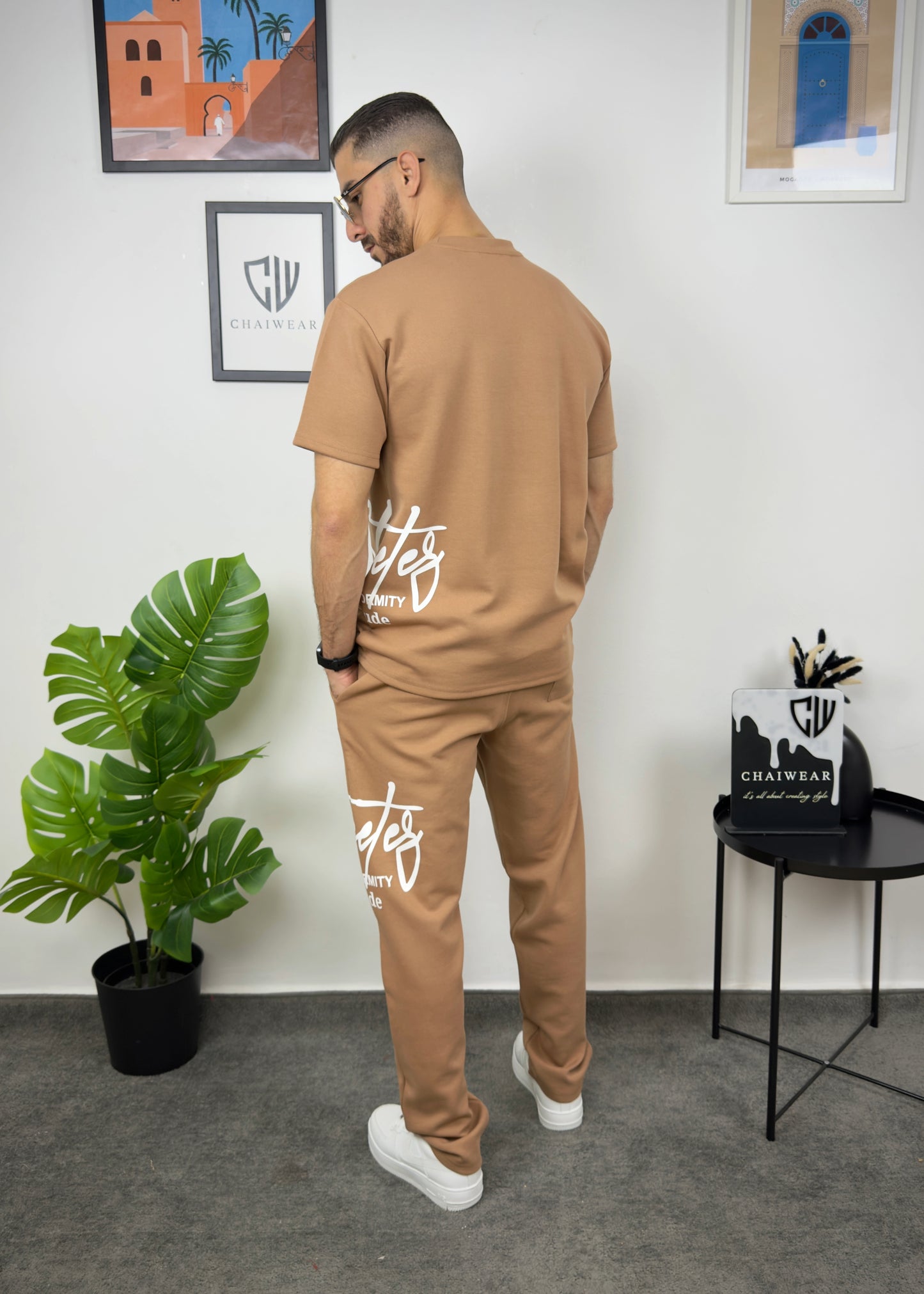 Pantalon et T-shirt Oversize en coton lourd 320 GSM Streetez sérigraphie