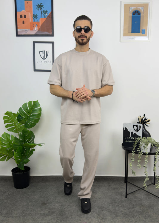 Pantalon et T-shirt Oversize en coton lourd 320 GSM Simple