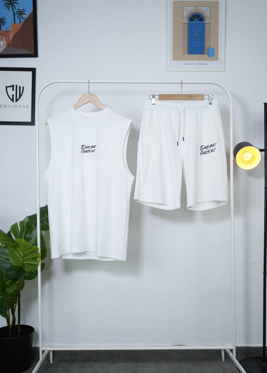 Short et Débardeur Dreams Chasers Edition limitée en coton lourd 320 GSM