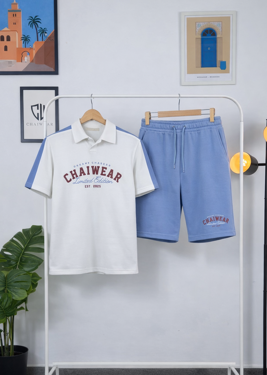 Short et Polo Chaiwear Edition limitée en coton lourd 320 GSM