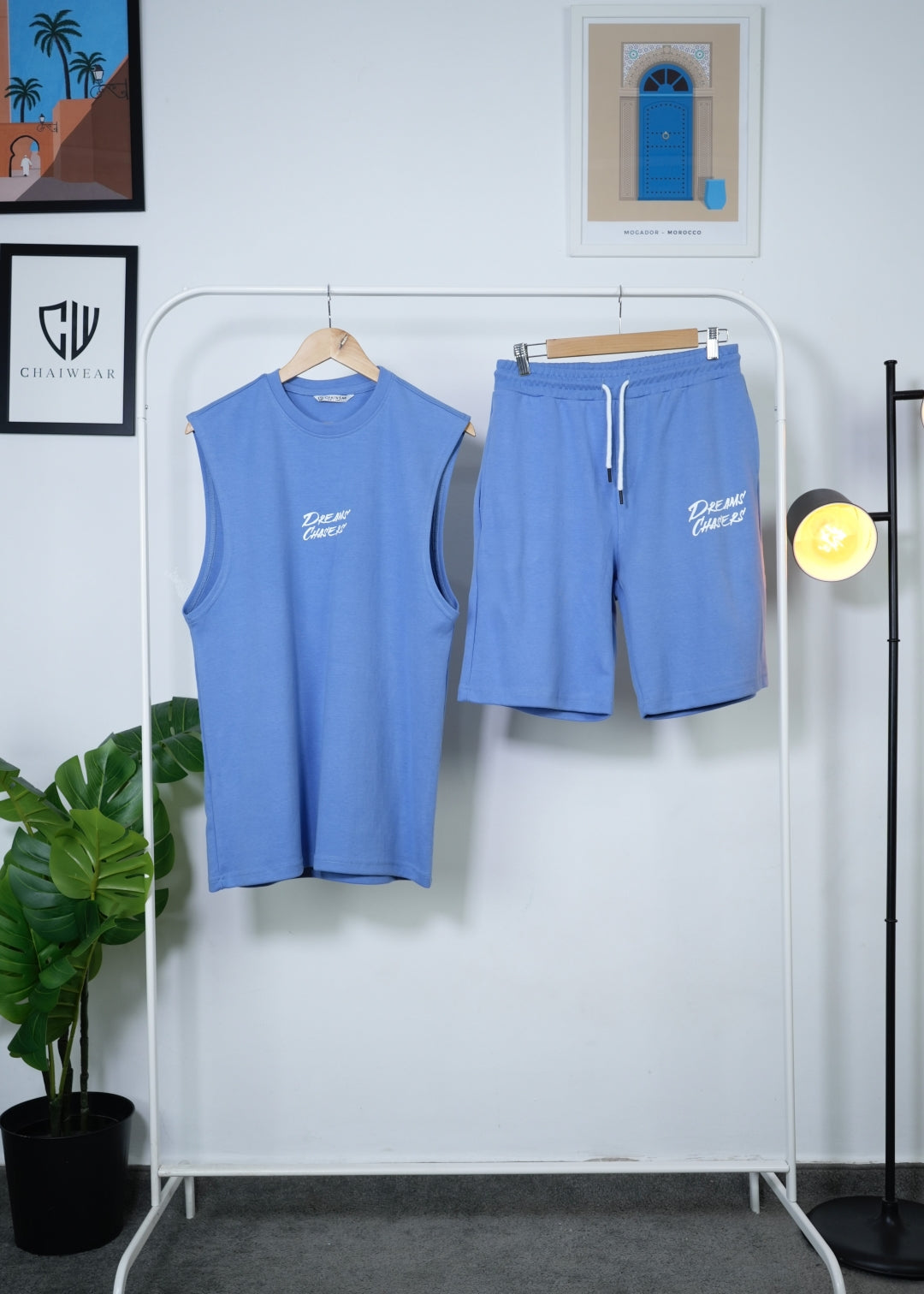 Short et Débardeur Dreams Chasers Edition limitée en coton lourd 320 GSM