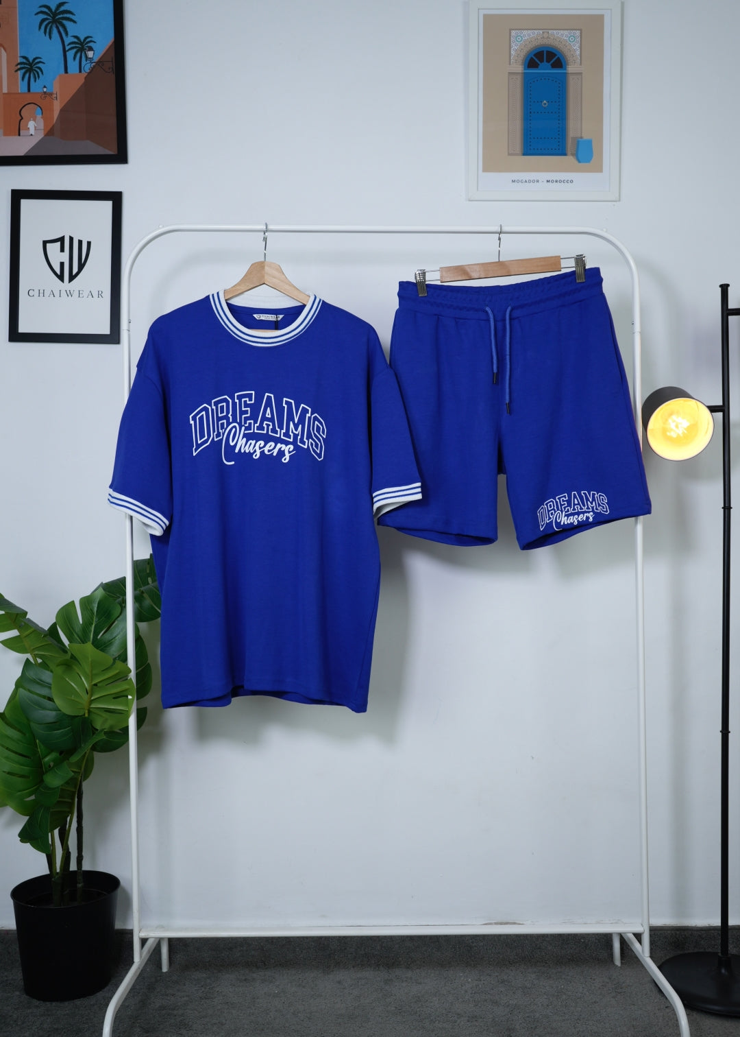 Short et T-shirt Dreams Chasers en coton lourd 320 GSM