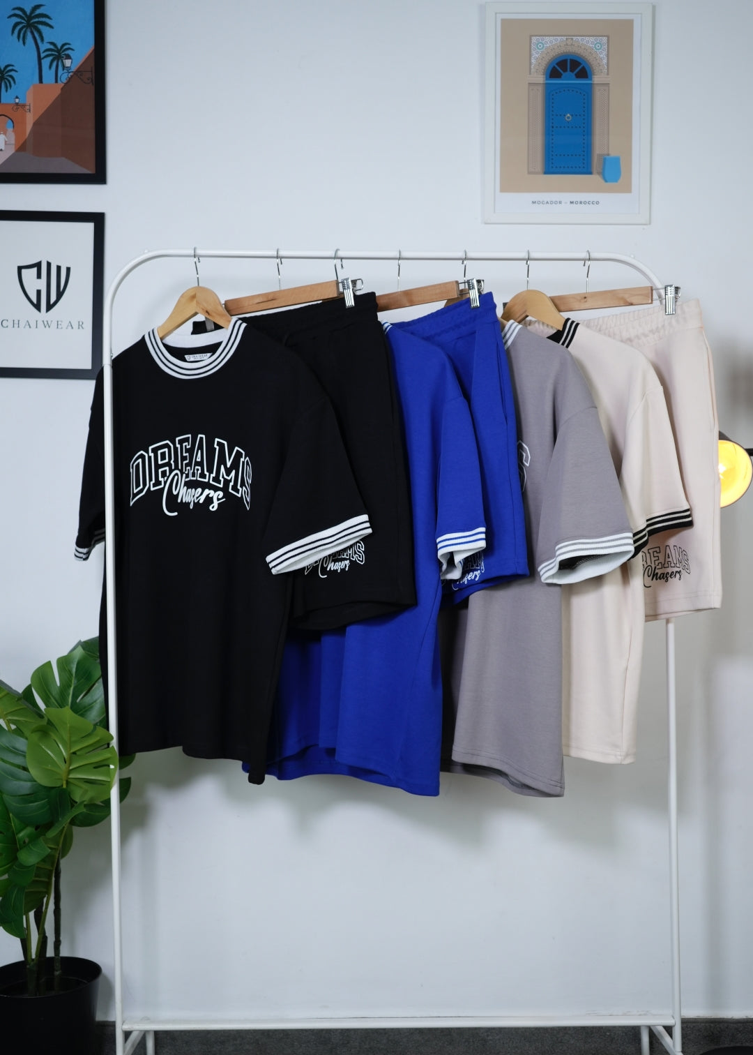 Short et T-shirt Dreams Chasers en coton lourd 320 GSM