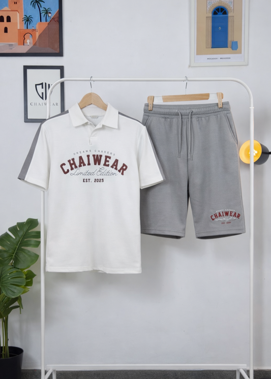 Short et Polo Chaiwear Edition limitée en coton lourd 320 GSM