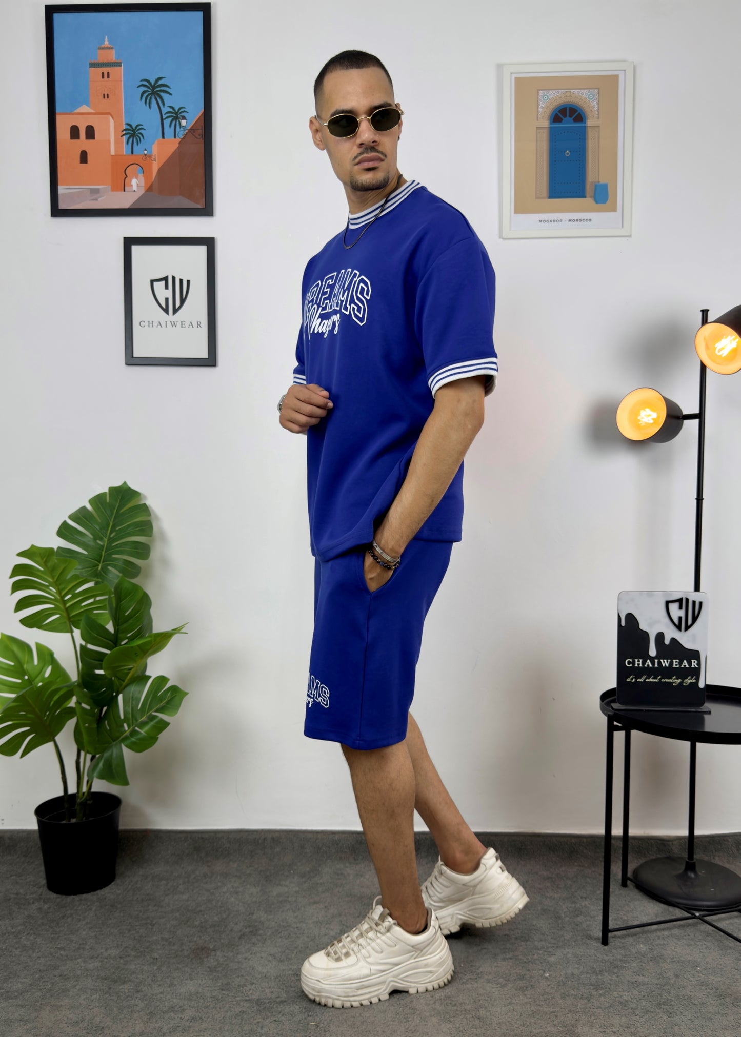 Short et T-shirt Dreams Chasers en coton lourd 320 GSM