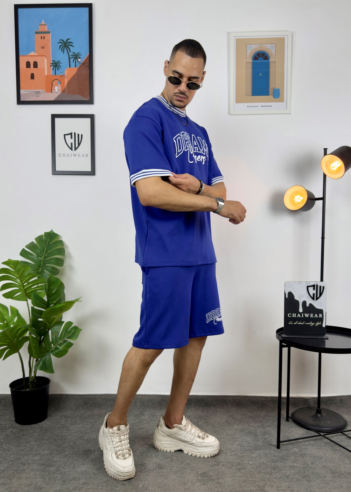 Short et T-shirt Dreams Chasers en coton lourd 320 GSM