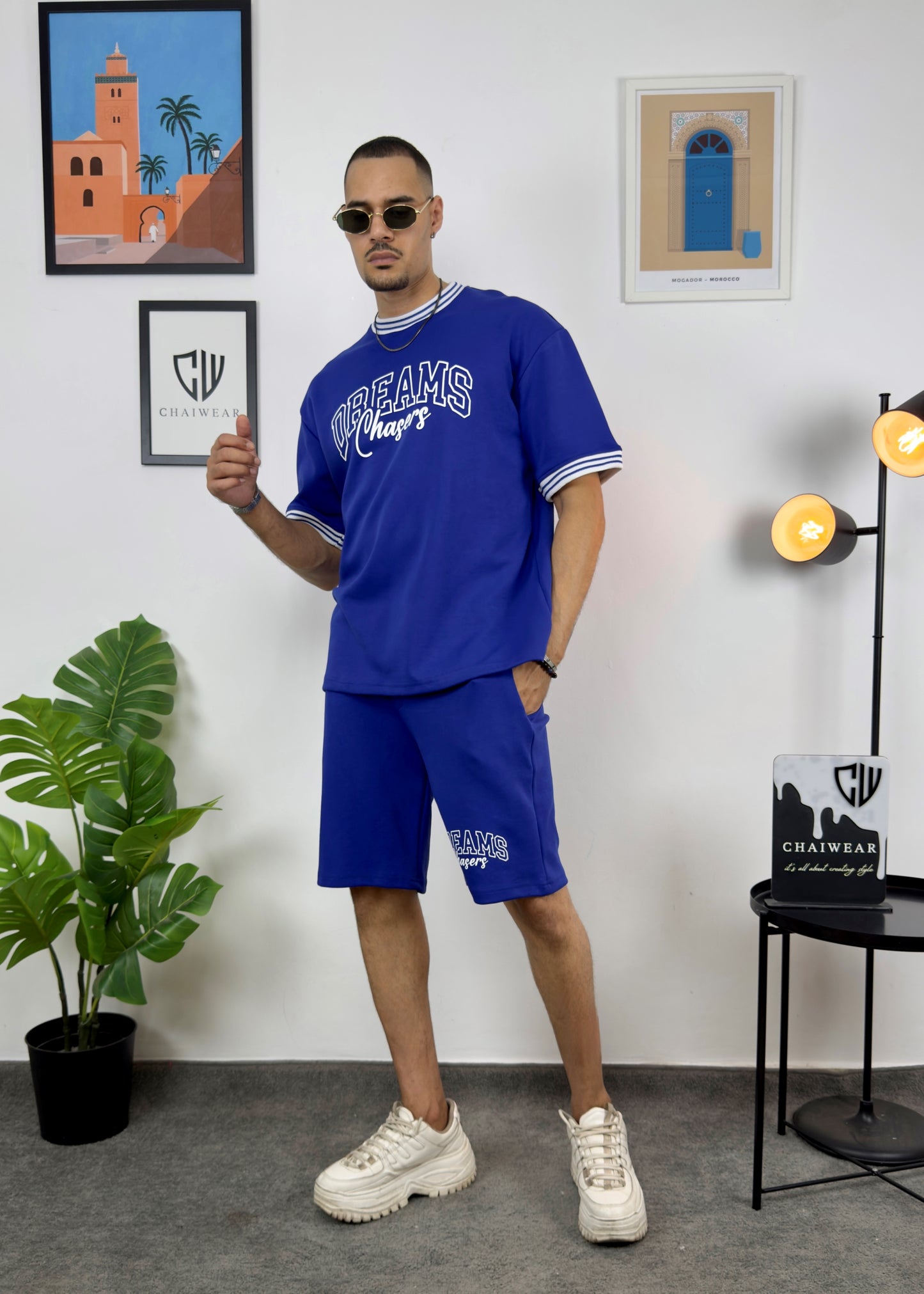 Short et T-shirt Dreams Chasers en coton lourd 320 GSM