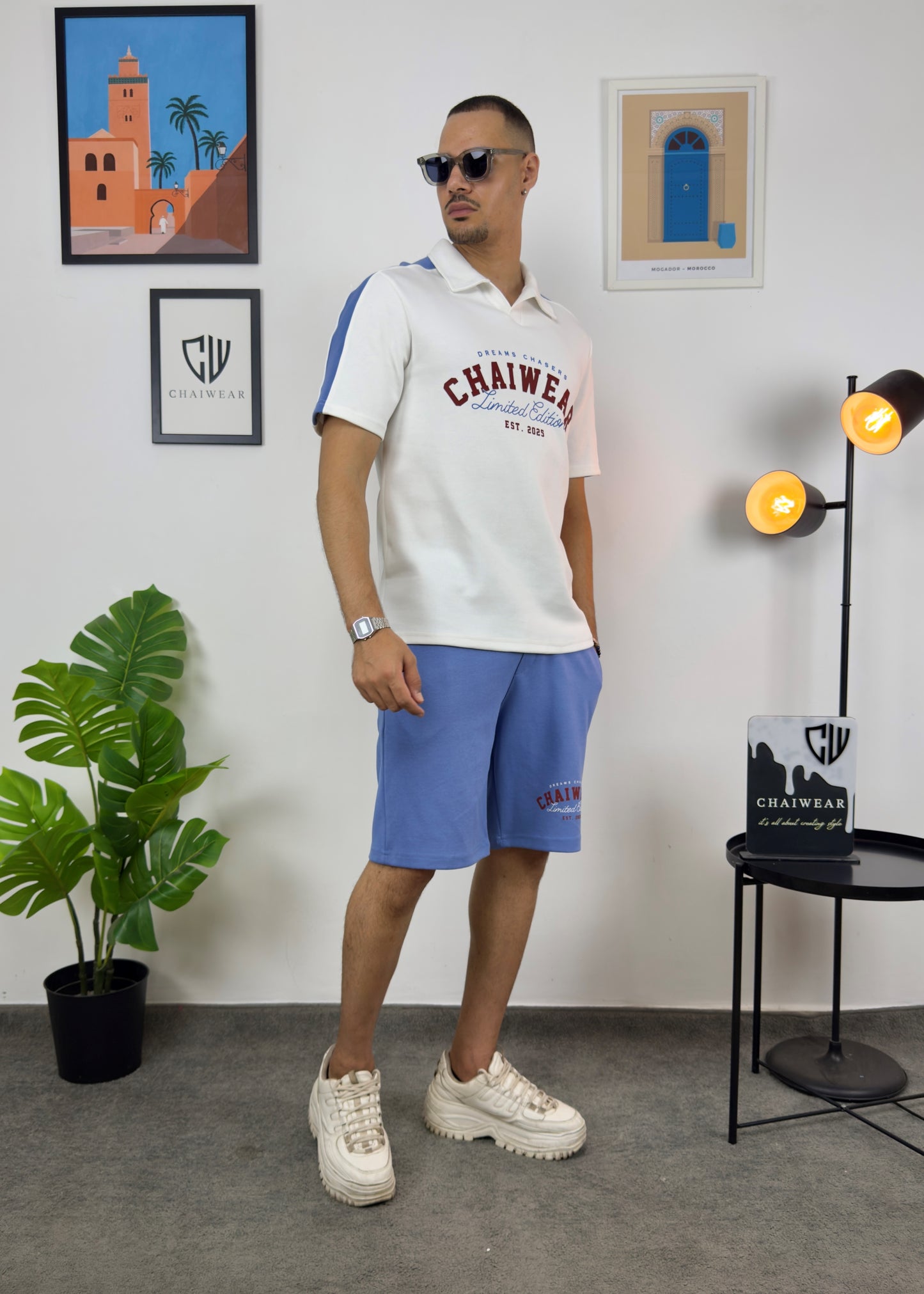 Short et Polo Chaiwear Edition limitée en coton lourd 320 GSM