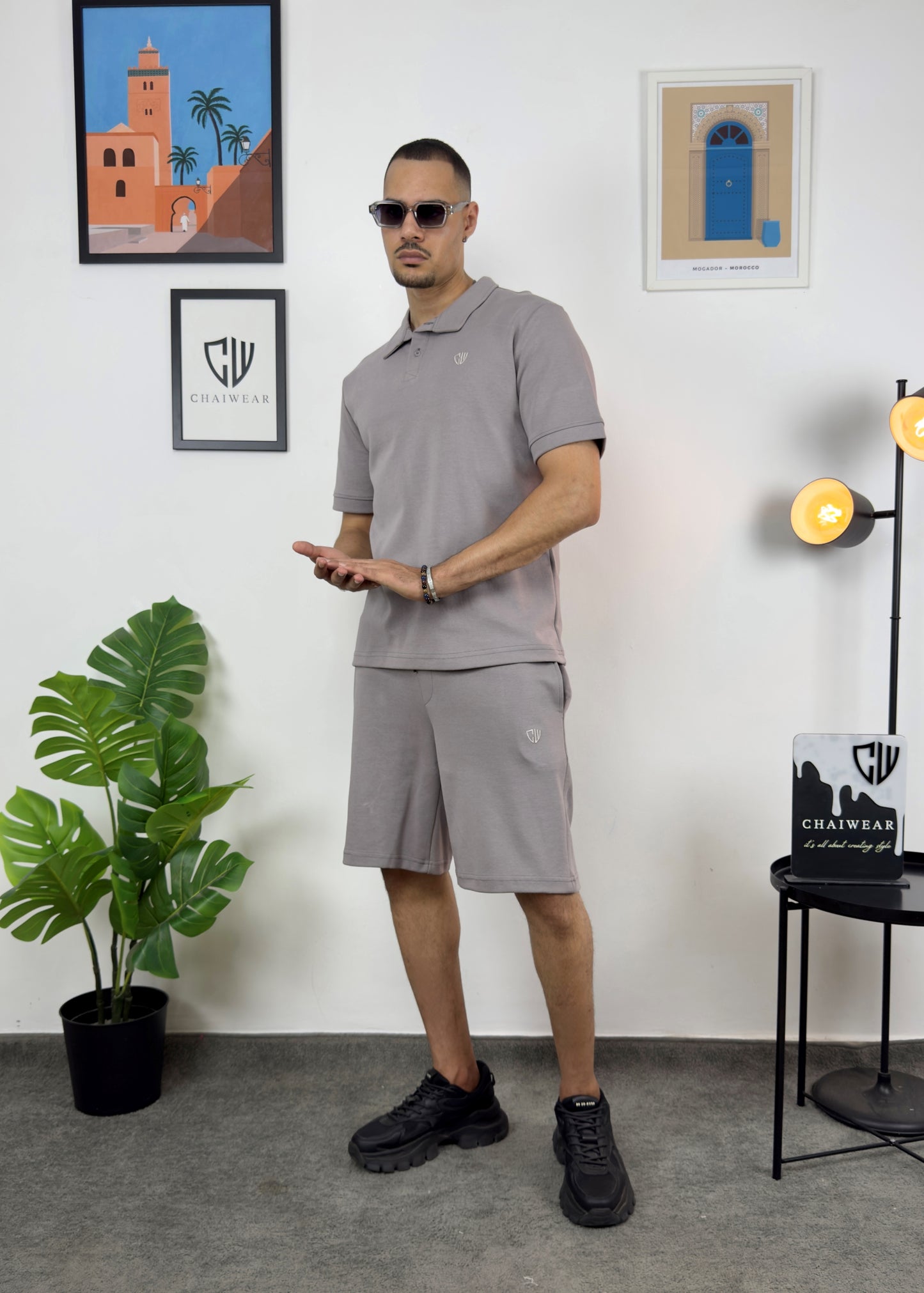 Short et Polo Chaiwear Edition limitée en coton lourd 320 GSM