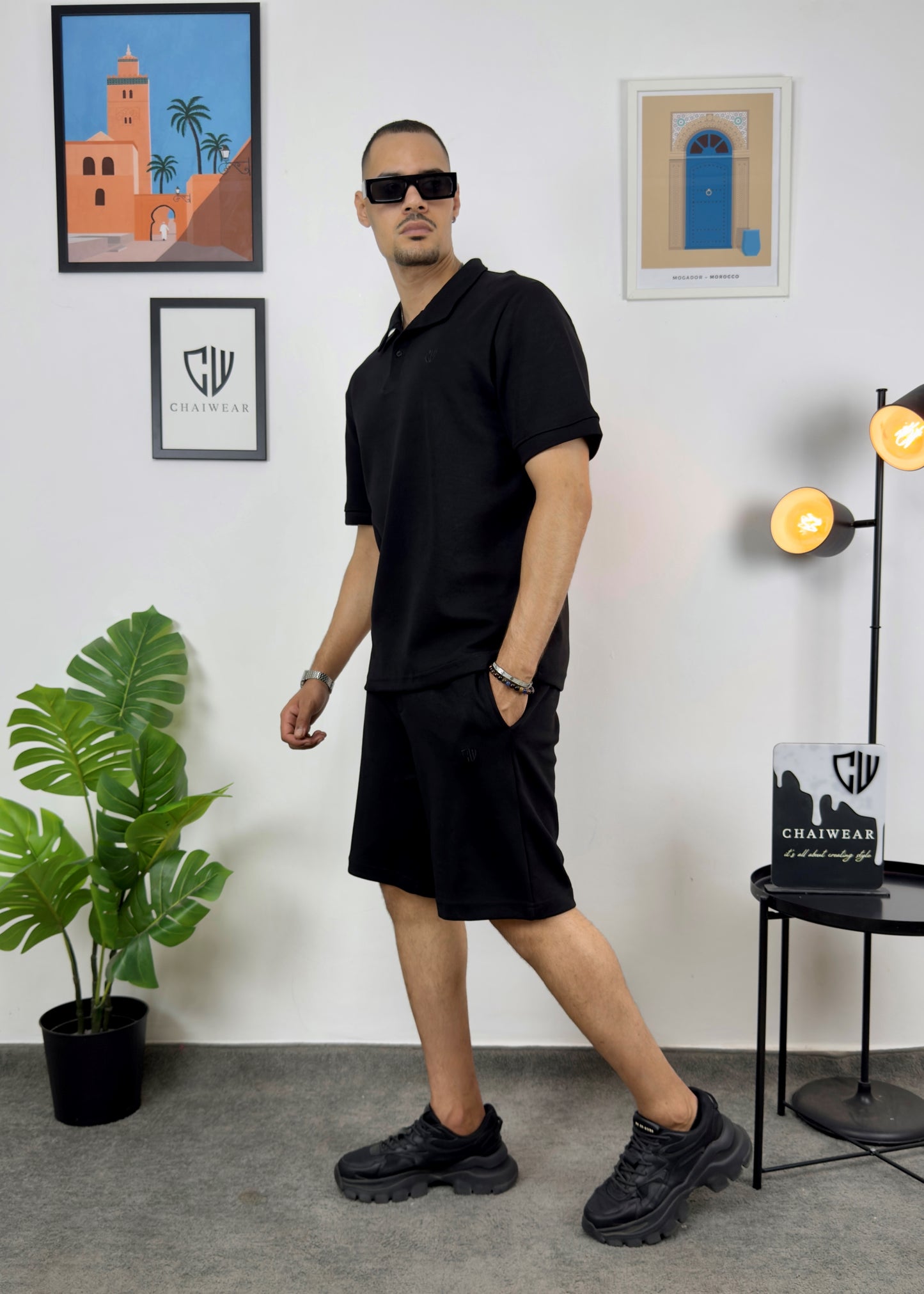 Short et Polo Chaiwear Edition limitée en coton lourd 320 GSM