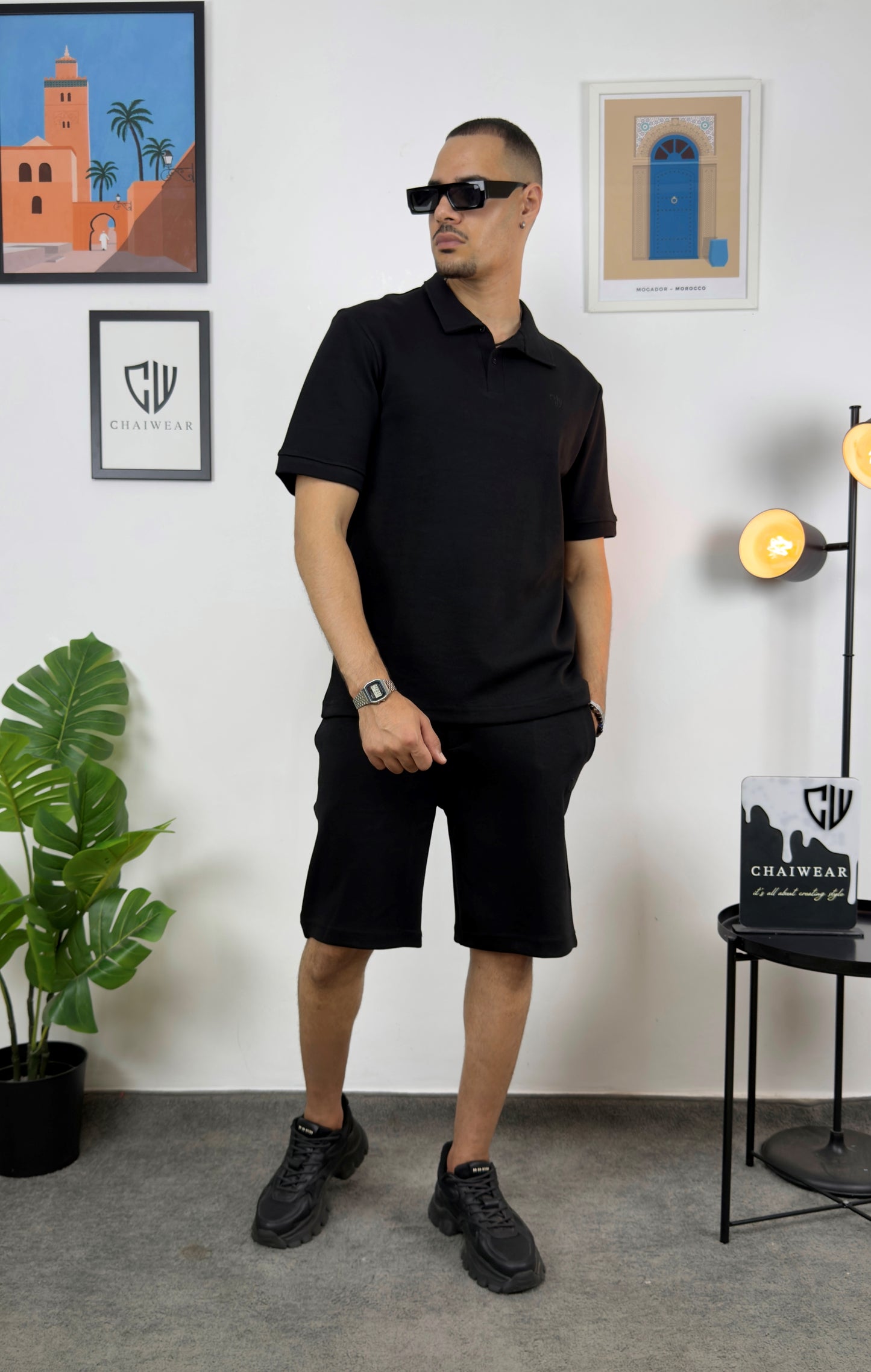 Short et Polo Chaiwear Edition limitée en coton lourd 320 GSM