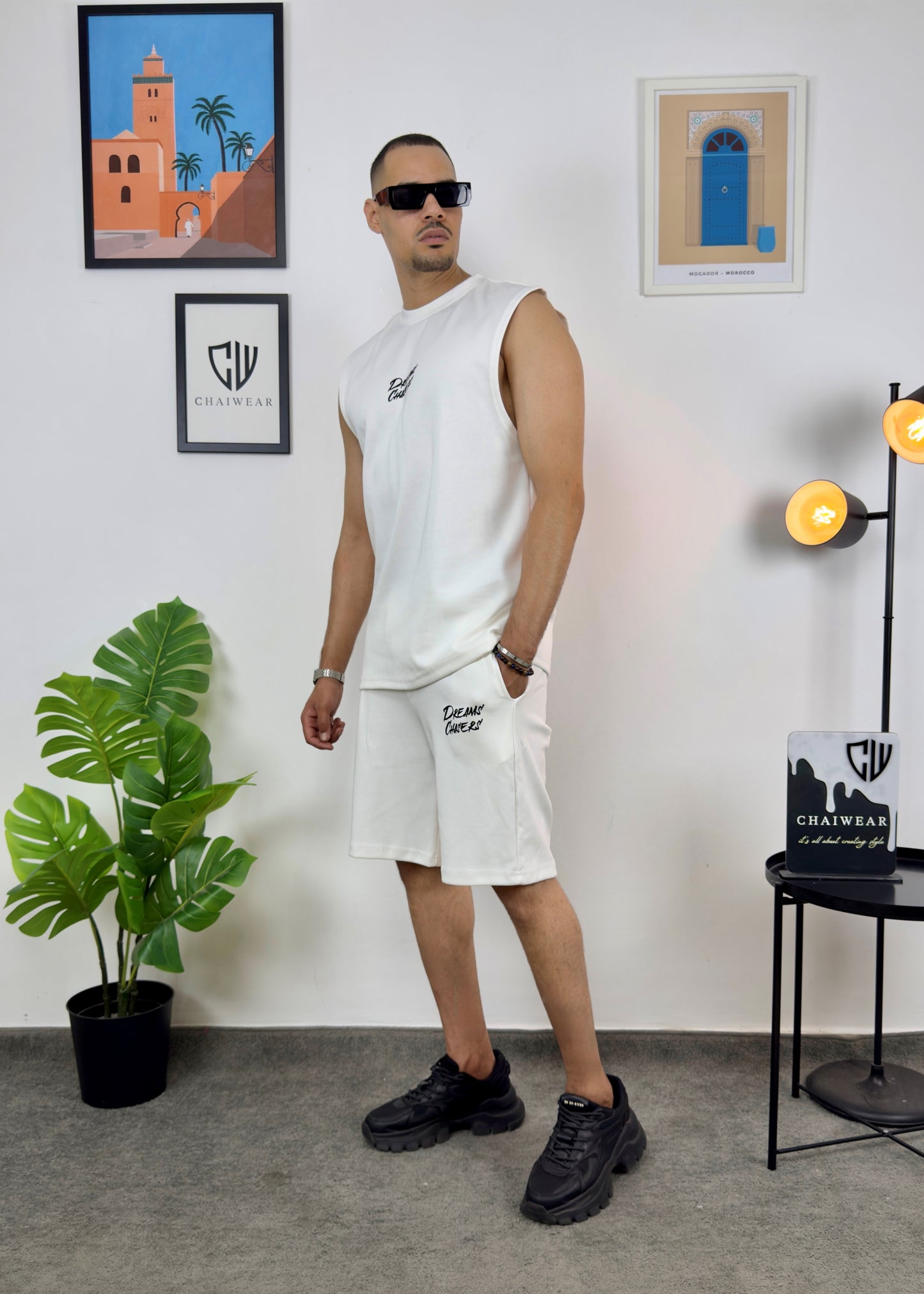 Short et Débardeur Dreams Chasers Edition limitée en coton lourd 320 GSM