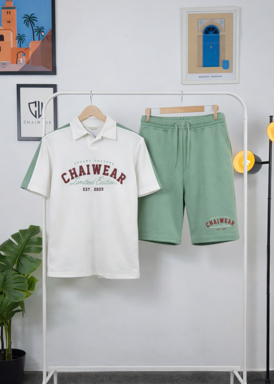Short et Polo Chaiwear Edition limitée en coton lourd 320 GSM